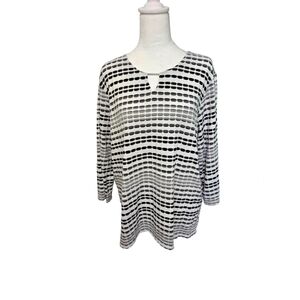 Alfred dunner quarter sleeve  size L